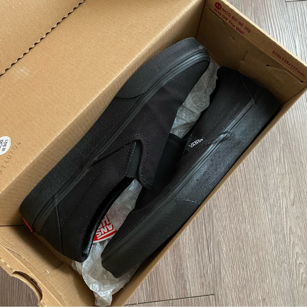 Classic Black Slip On Vans